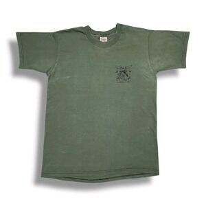Vintage Military Inspired Marines Infantry Fox Company Green T-Shirt Men's M